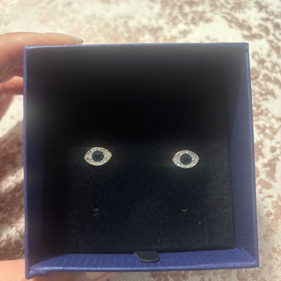 Swarovski evil eye studs - Picture 2 of 3